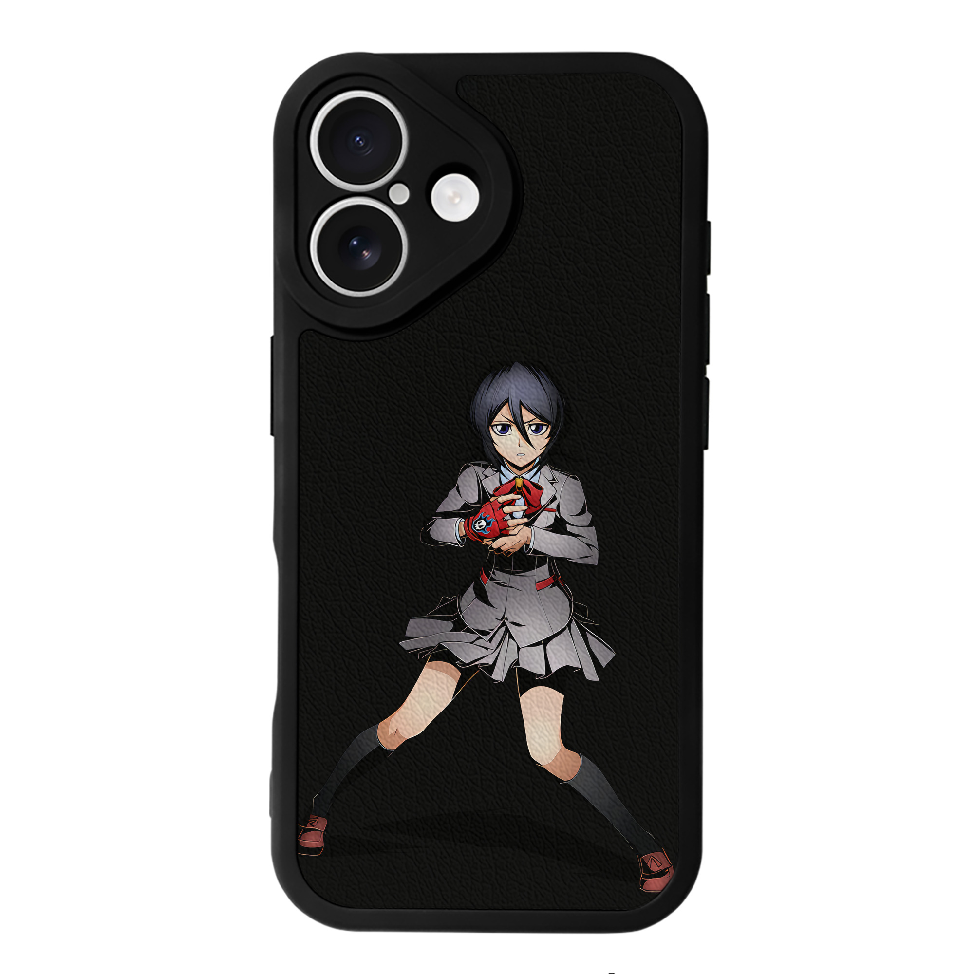 （画像用） ブリーチ 朽木ルキア BLEACH Kuchiki Rukia 【iPhone 16シリーズ対応】シリコンスマホケース（レザー調） 材質：シリコン